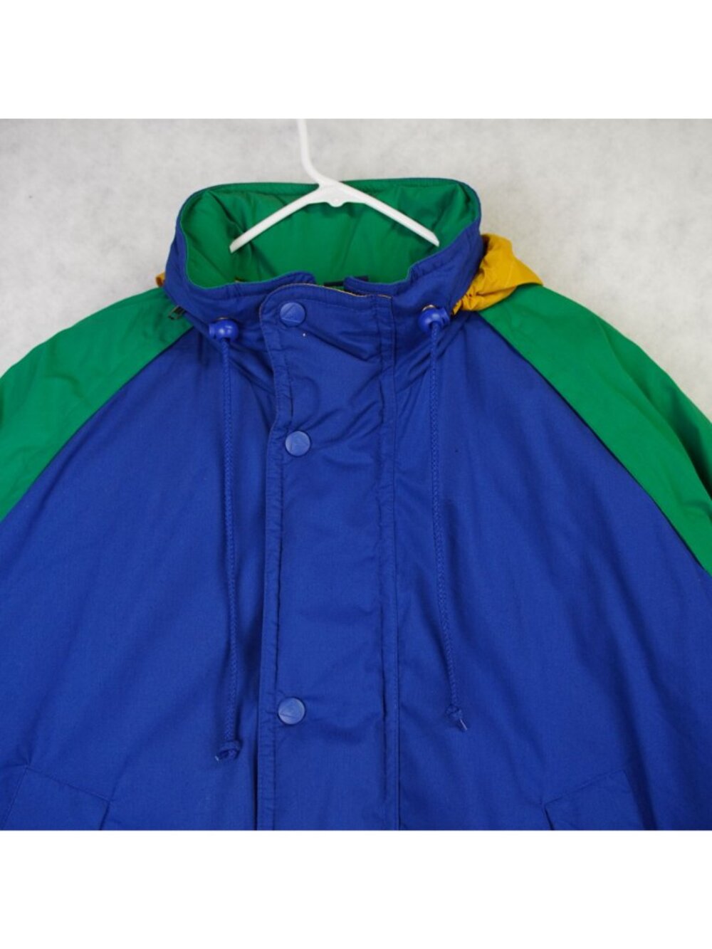 Vintage Mighty Mac Norsac Duck Down Puffer Jacket Mens XL Blue Green 80s-90s EUC - Picture 10 of 16